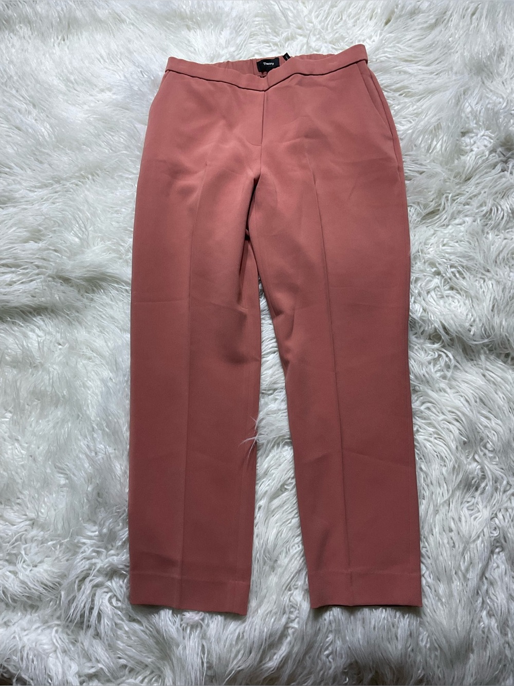 Theory Treeca Pull-On Modern Crepe Pants